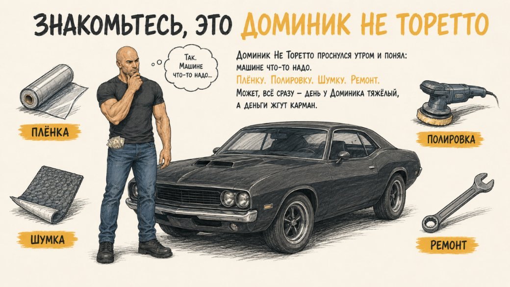 Знакомьтесь, это Доминик Не Торетто