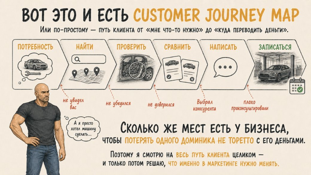 Вот это и есть Customer Journey Map